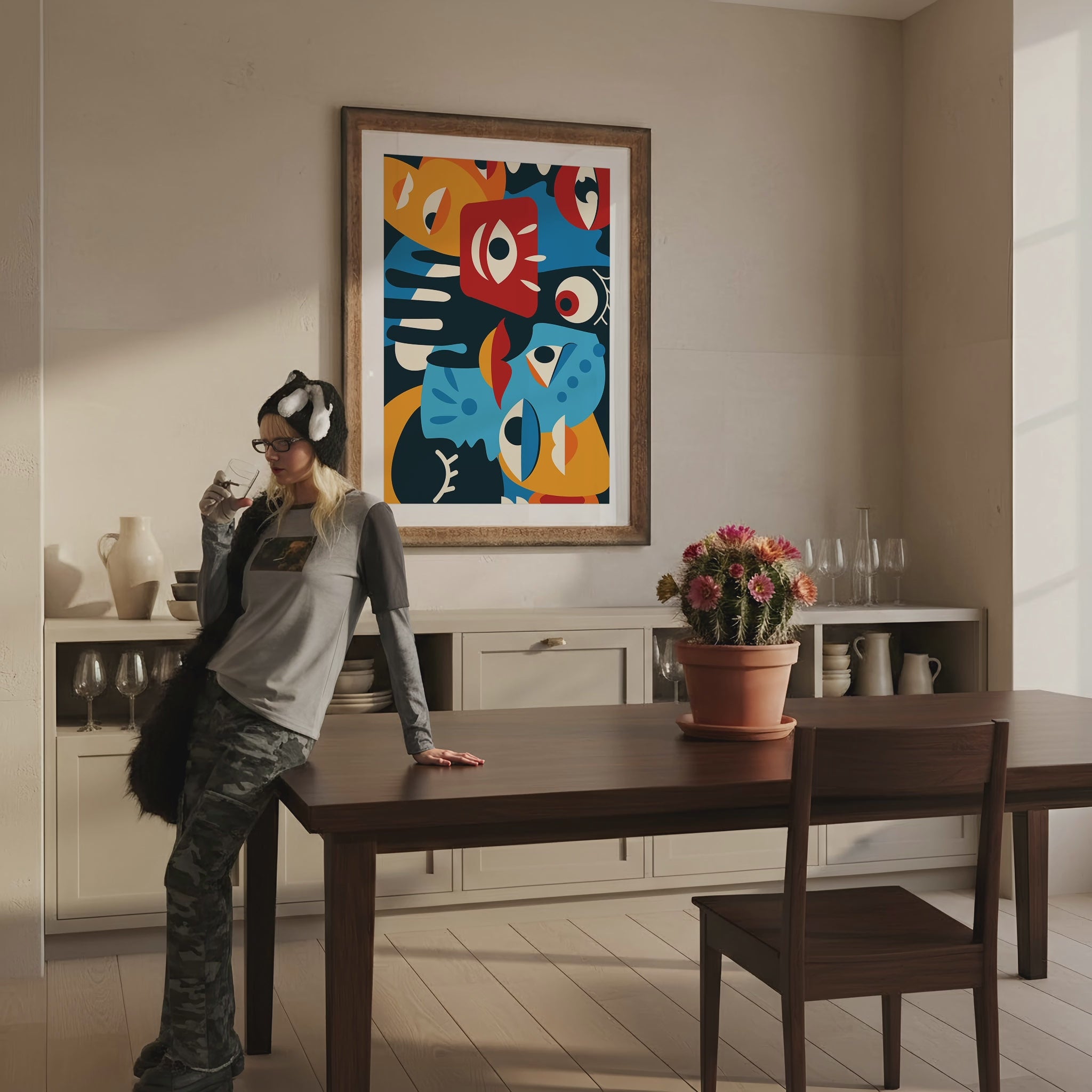 Minimalist Dining Room Photo Mockup