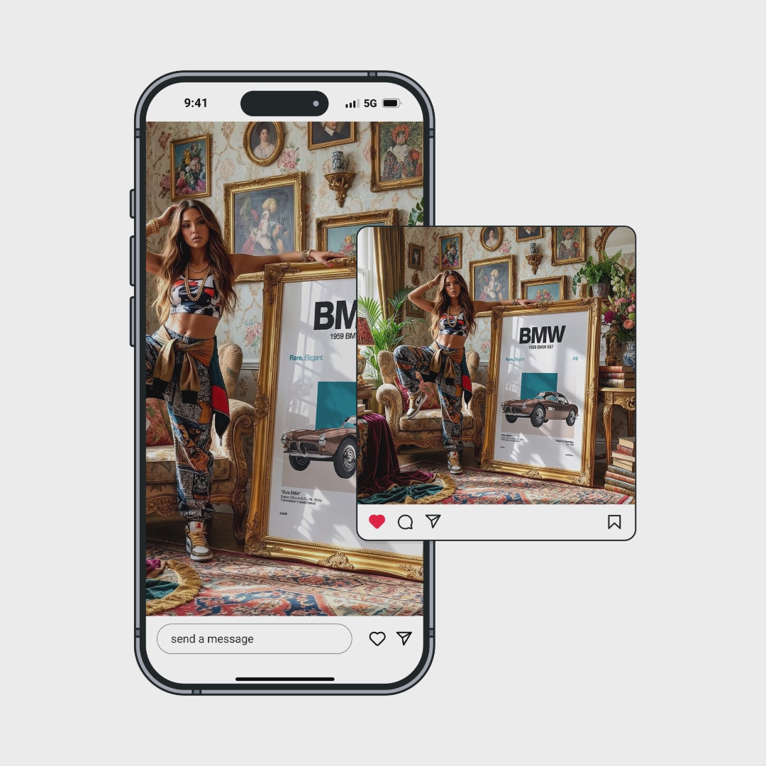 Bohemian Living Room Video Mockup