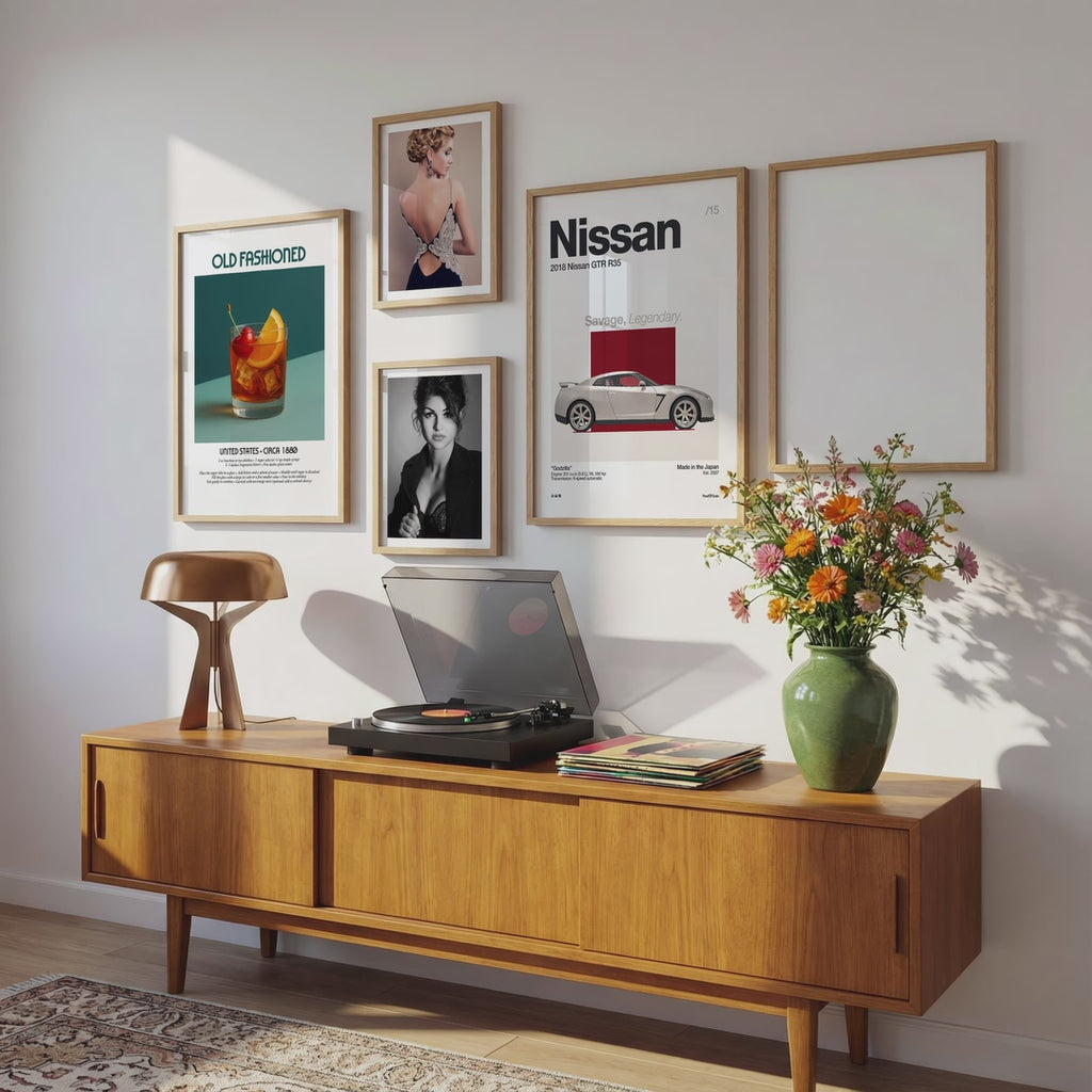 Mid-Century Modern Gallery Wall Photo Mockup