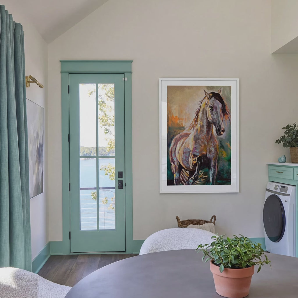 Coastal Laundry Room Photo Mockup