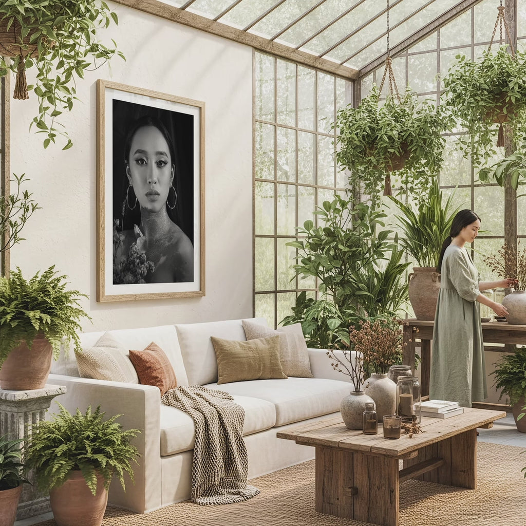 Greenhouse Living Room Photo Mockup