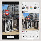 Vertical Framed Video Mockup — Sunny City Street