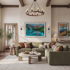 Mediterranean Living Room Photo Mockup