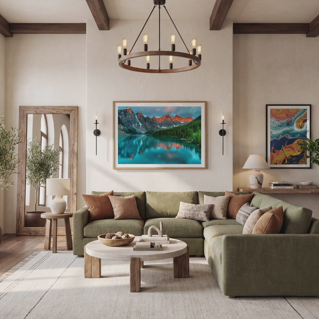 Mediterranean Living Room Photo Mockup