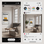 Contemporary Living Room Video Mockup