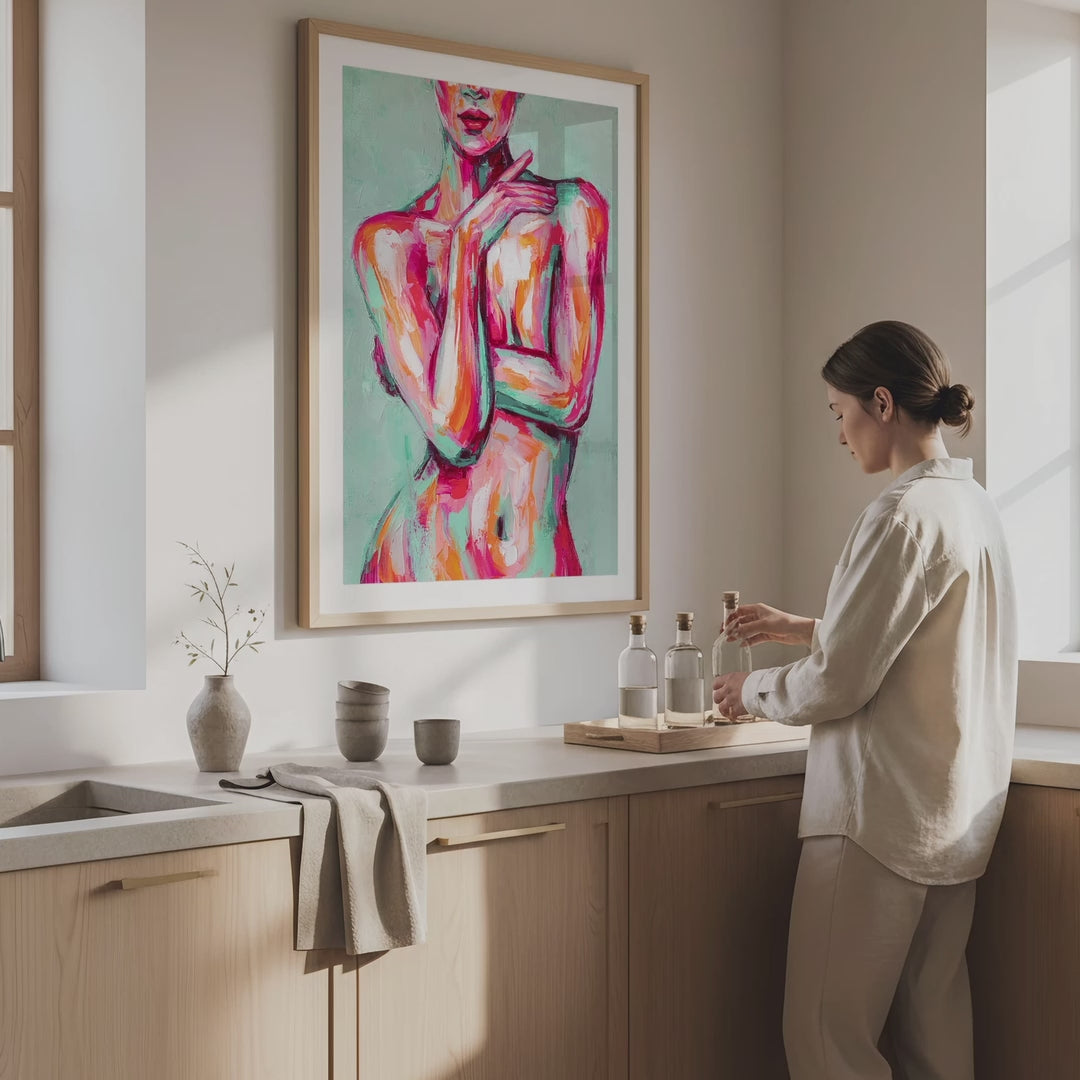 Japandi Kitchen Photo Mockup