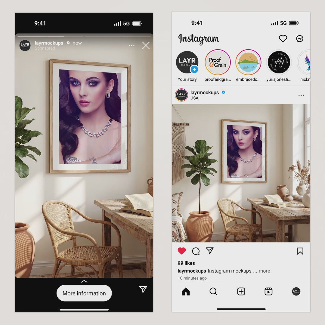 Bohemian Home Office Video Mockup