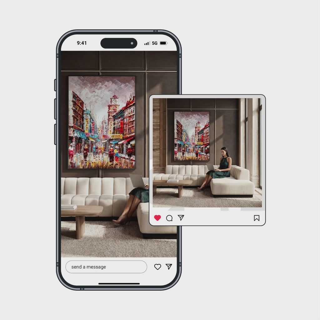 Luxe Living Room Video Mockup