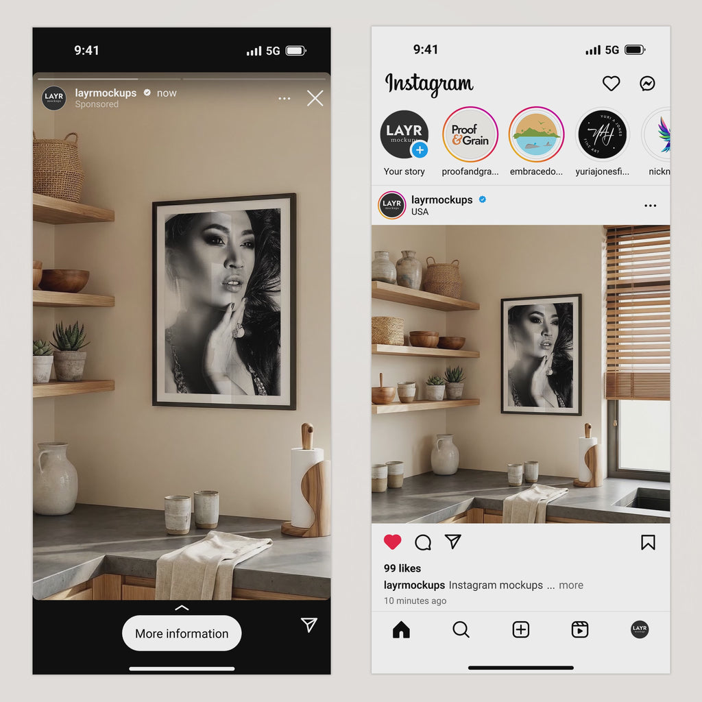Japandi Kitchen Video Mockup