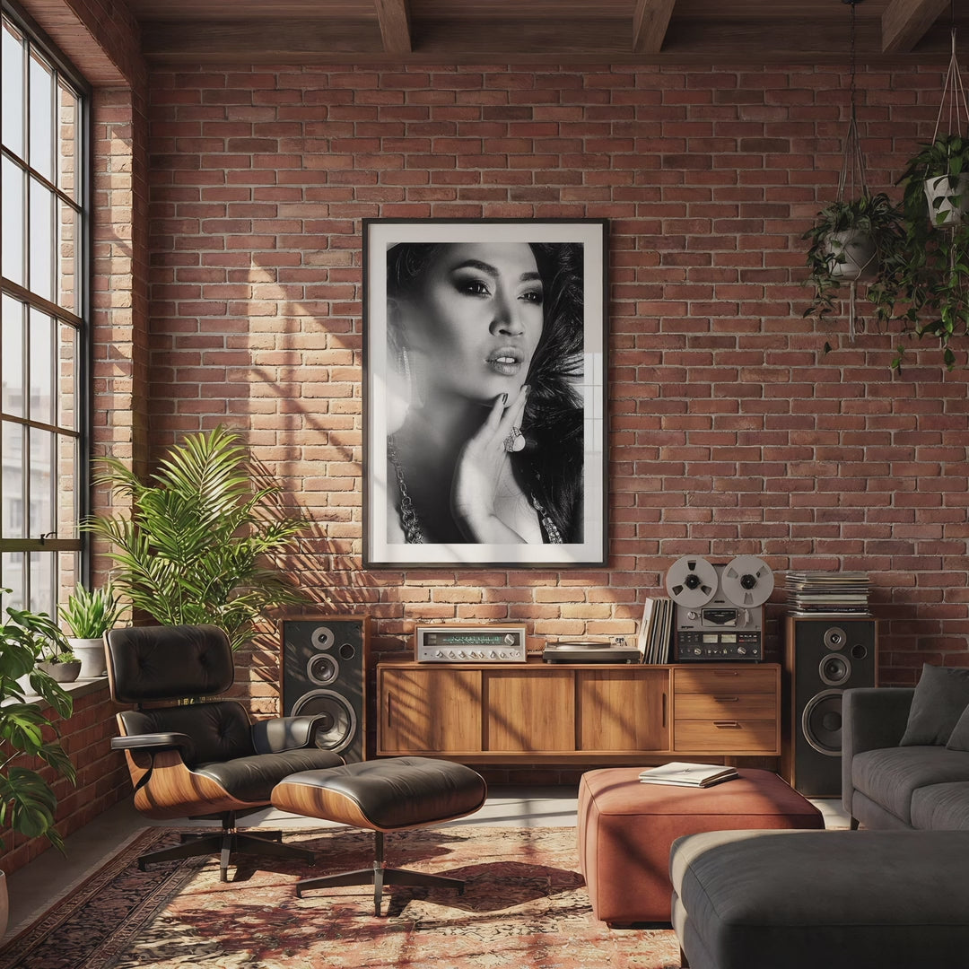 Industrial Living Room Photo Mockup