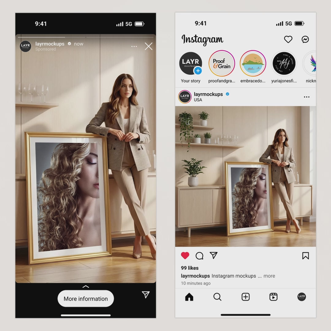 Minimalist Living Room Video Mockup