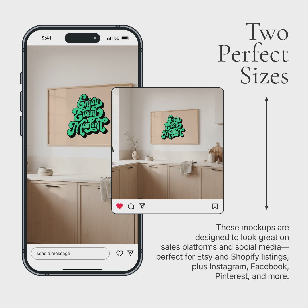 Japandi Kitchen Video Mockup