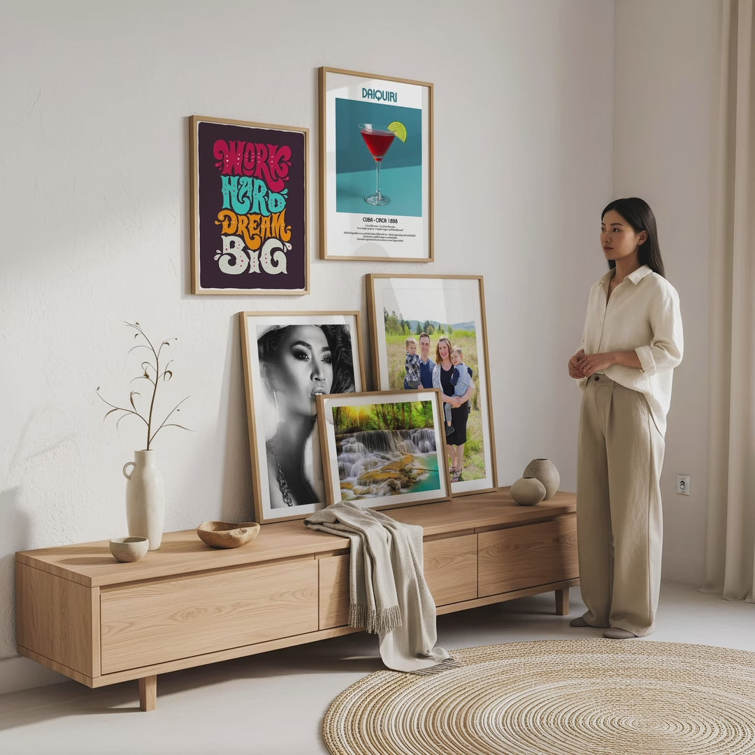 Japandi Gallery Wall Mockup