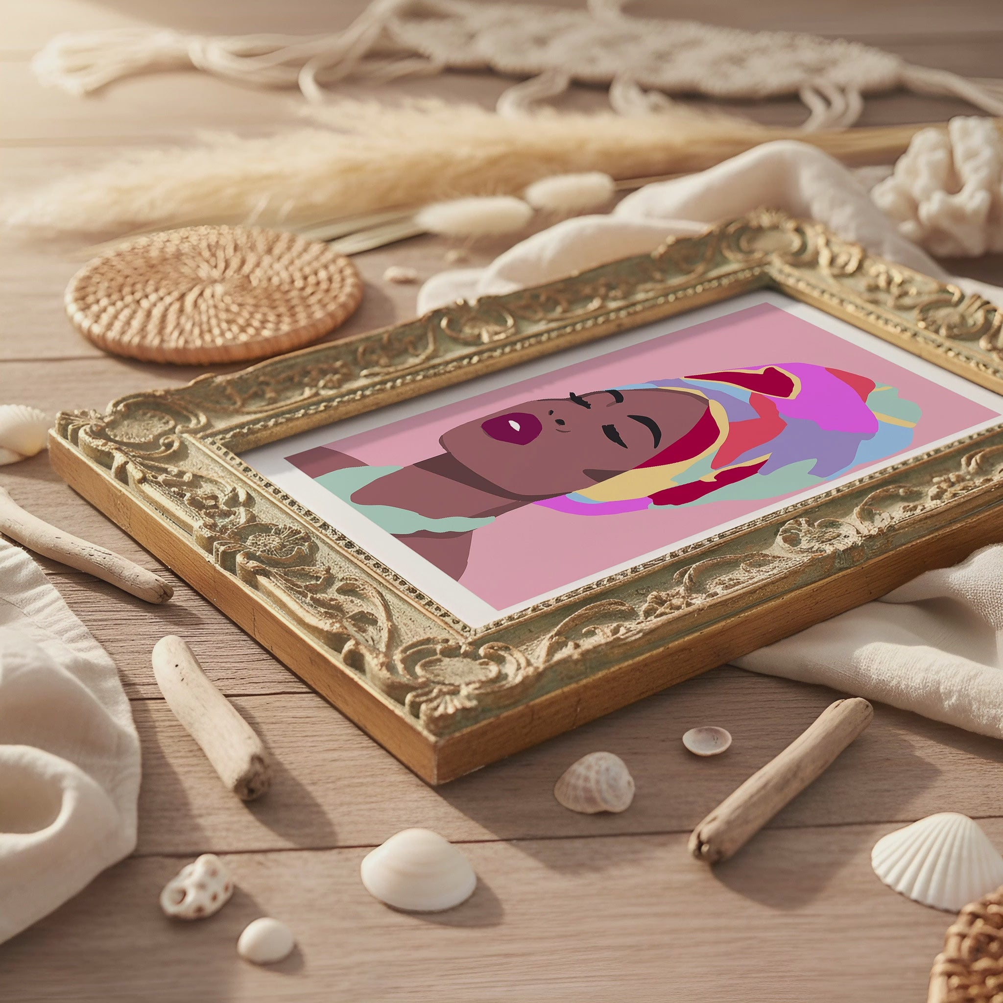 Coastal-Styled Countertop Photo Mockup