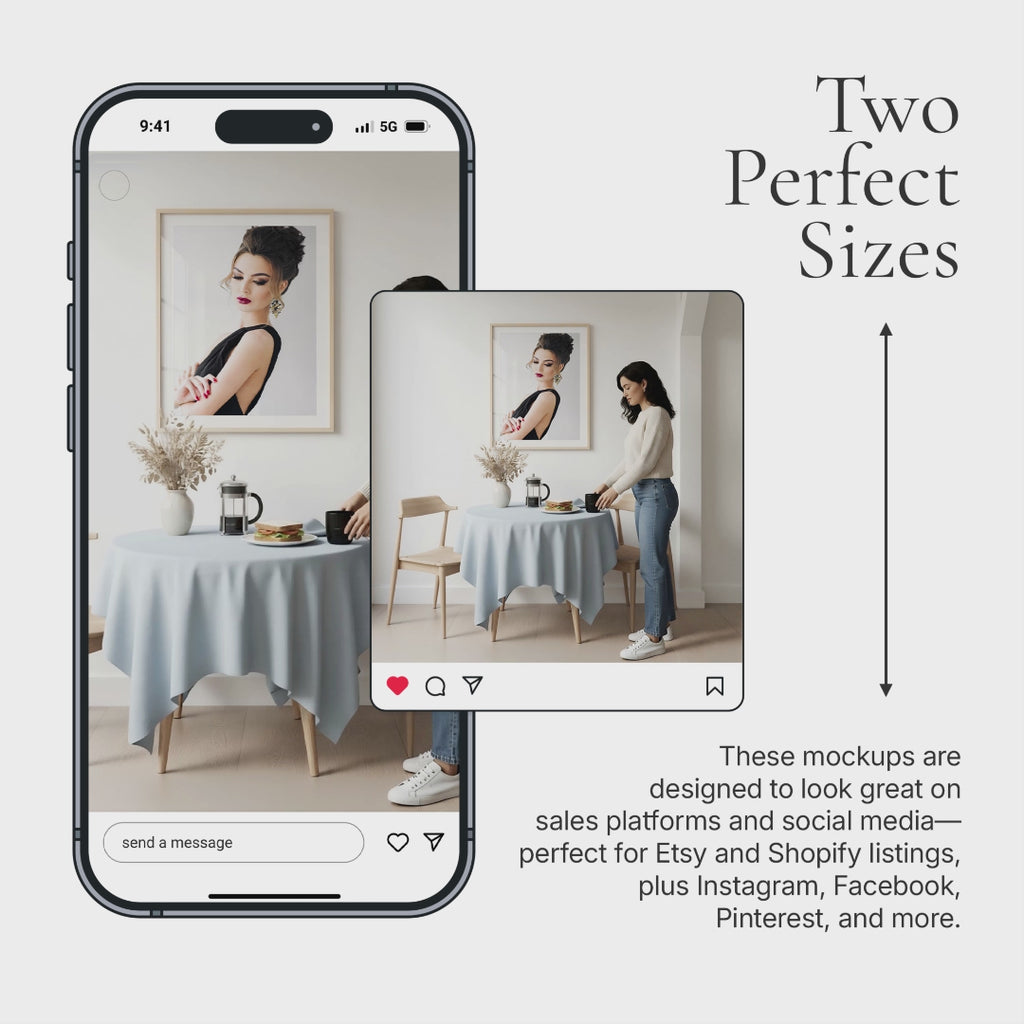 Minimalist Dining Room Video Mockup