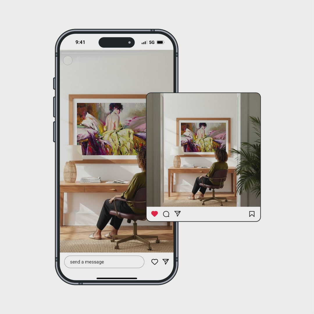 Mid-Century Modern Home Office Video Mockup