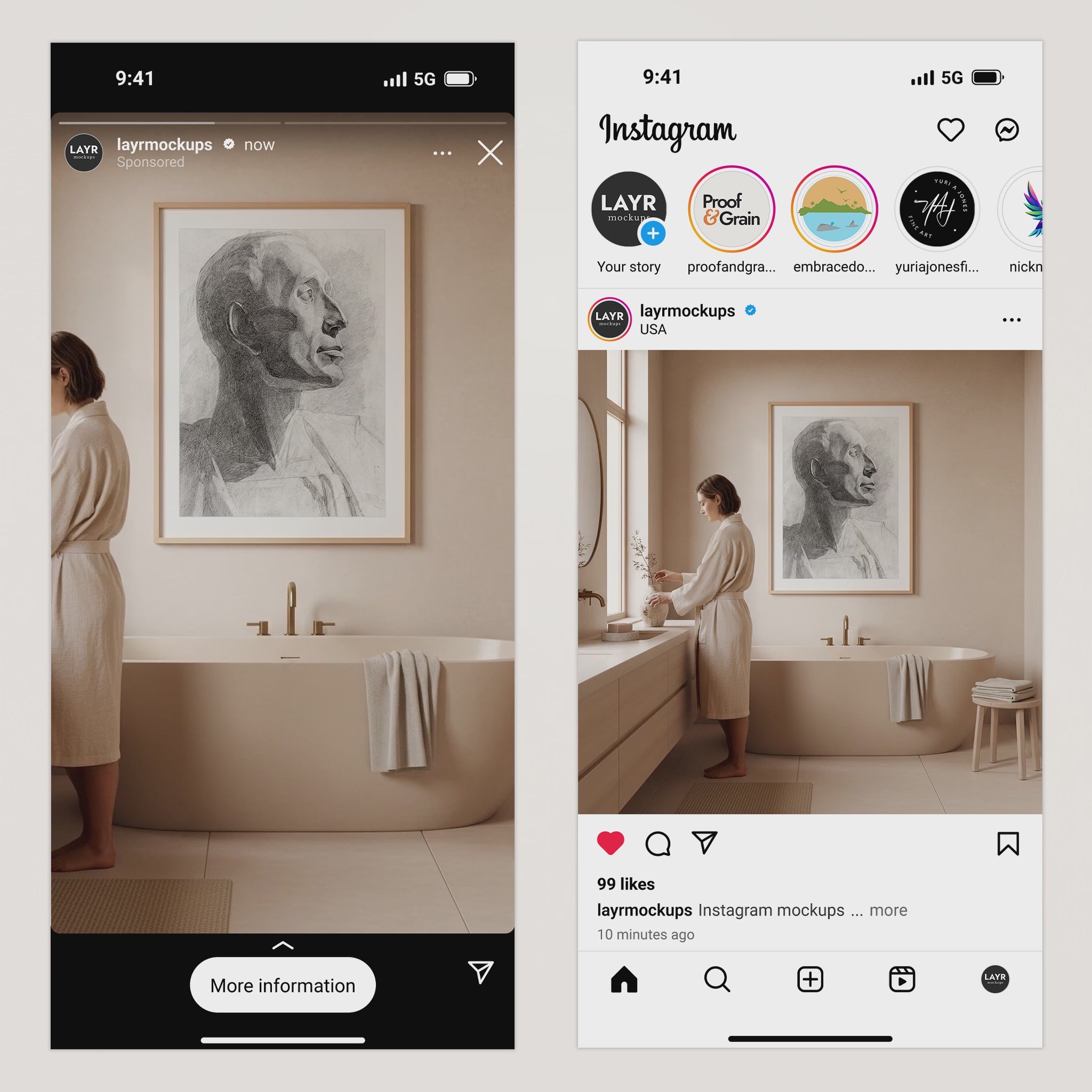 Japandi Bathroom Video Mockup
