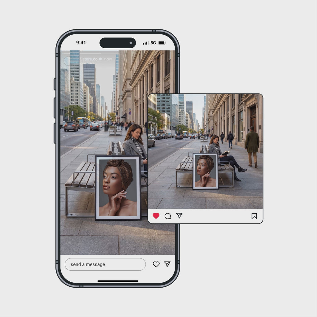 Calm City Sidewalk Video Mockup