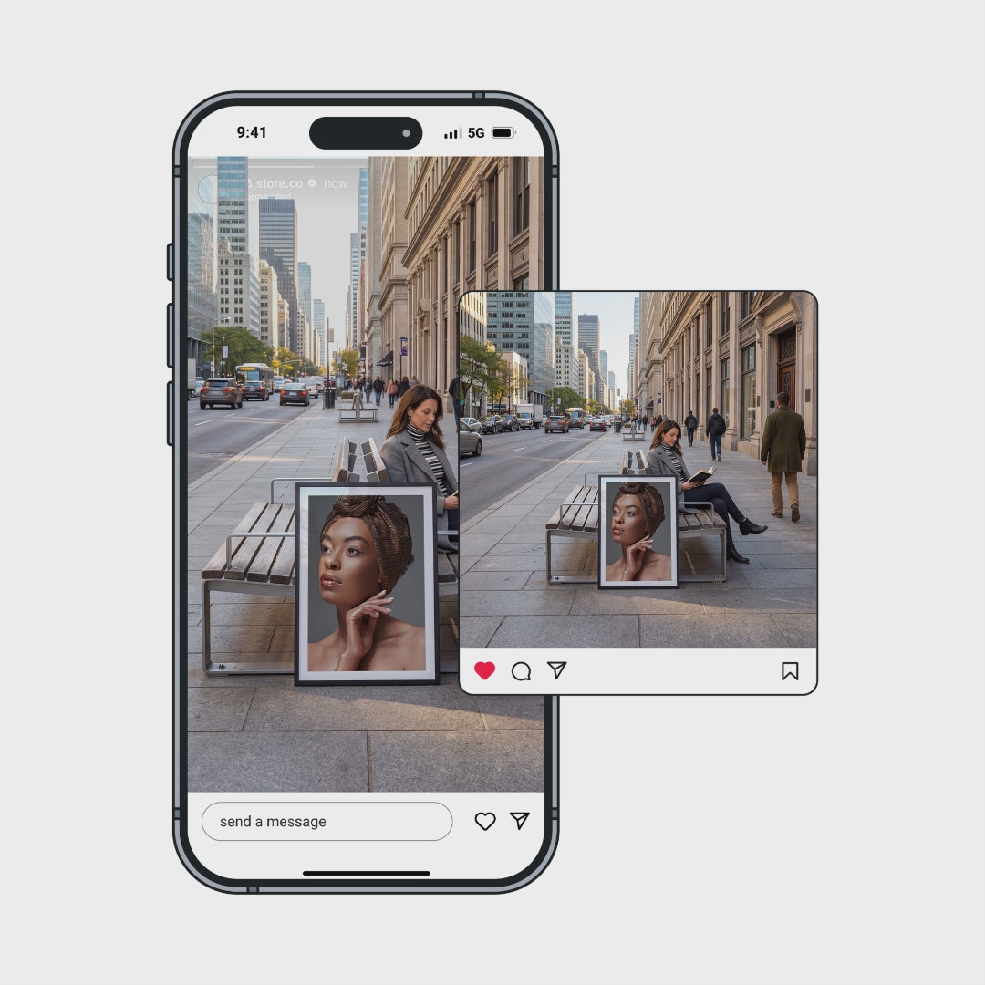 Calm City Sidewalk Video Mockup