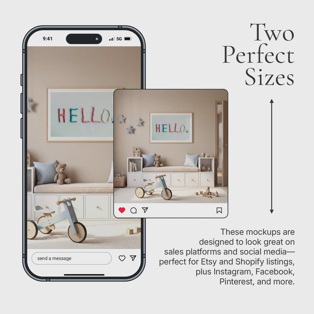 Scandinavian Nursery Video Mockup