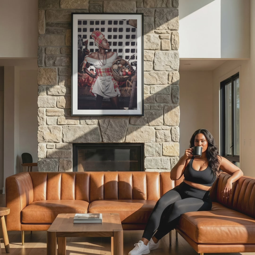 Organic Modern Living Room Photo Mockup