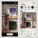 Traditional Fireplace Video Mockup