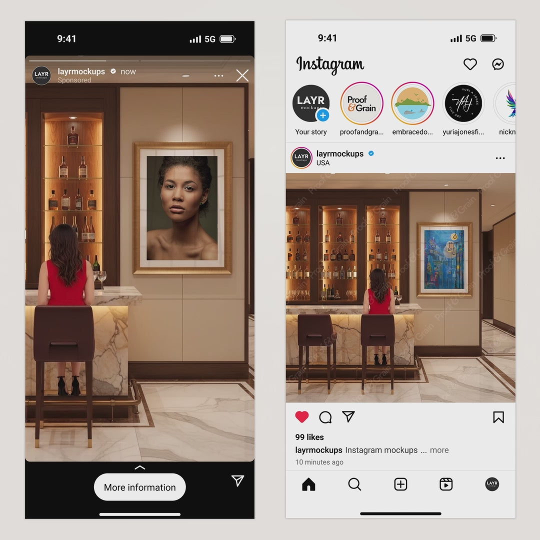 Traditional Restaurant Bar Video Mockup