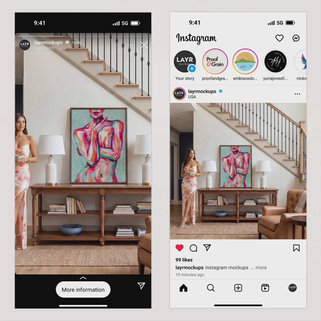 Traditional Staircase Video Mockup