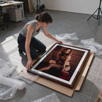 Unboxing Print in Studio Photo Mockup