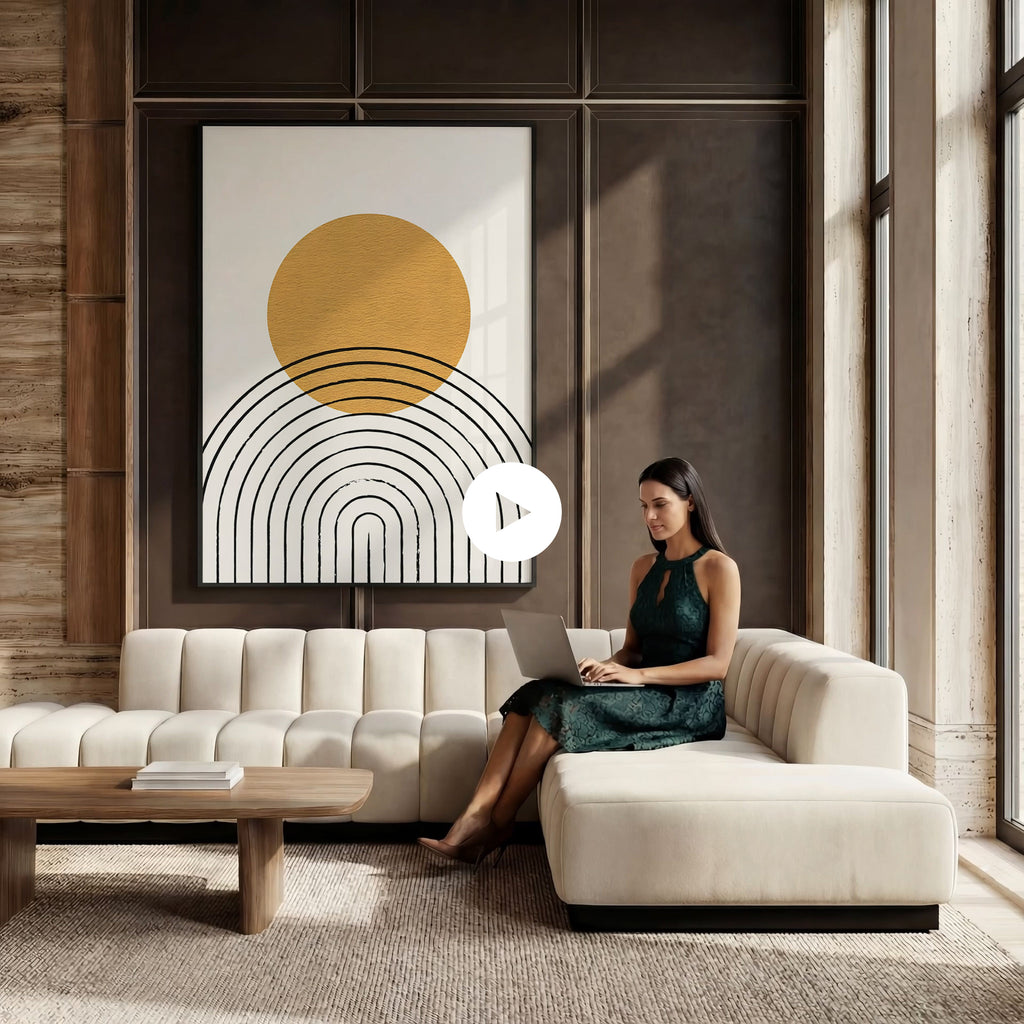 Luxe Living Room Video Mockup