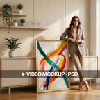 Minimalist Living Room Video Mockup