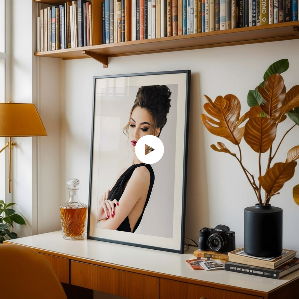 Mid-Century Modern Home Office Video Mockup