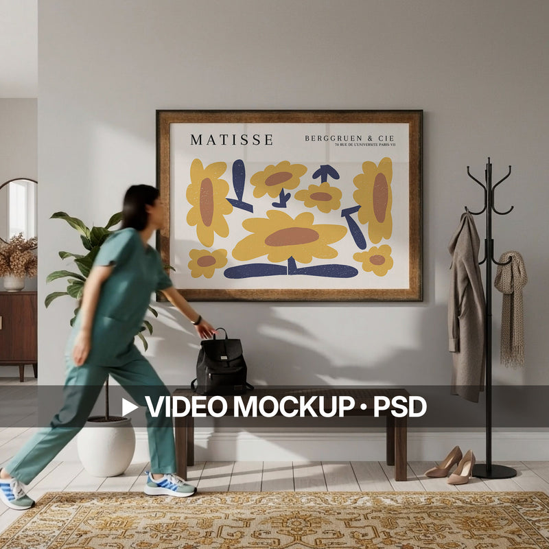 Minimalist Entryway Video Mockup