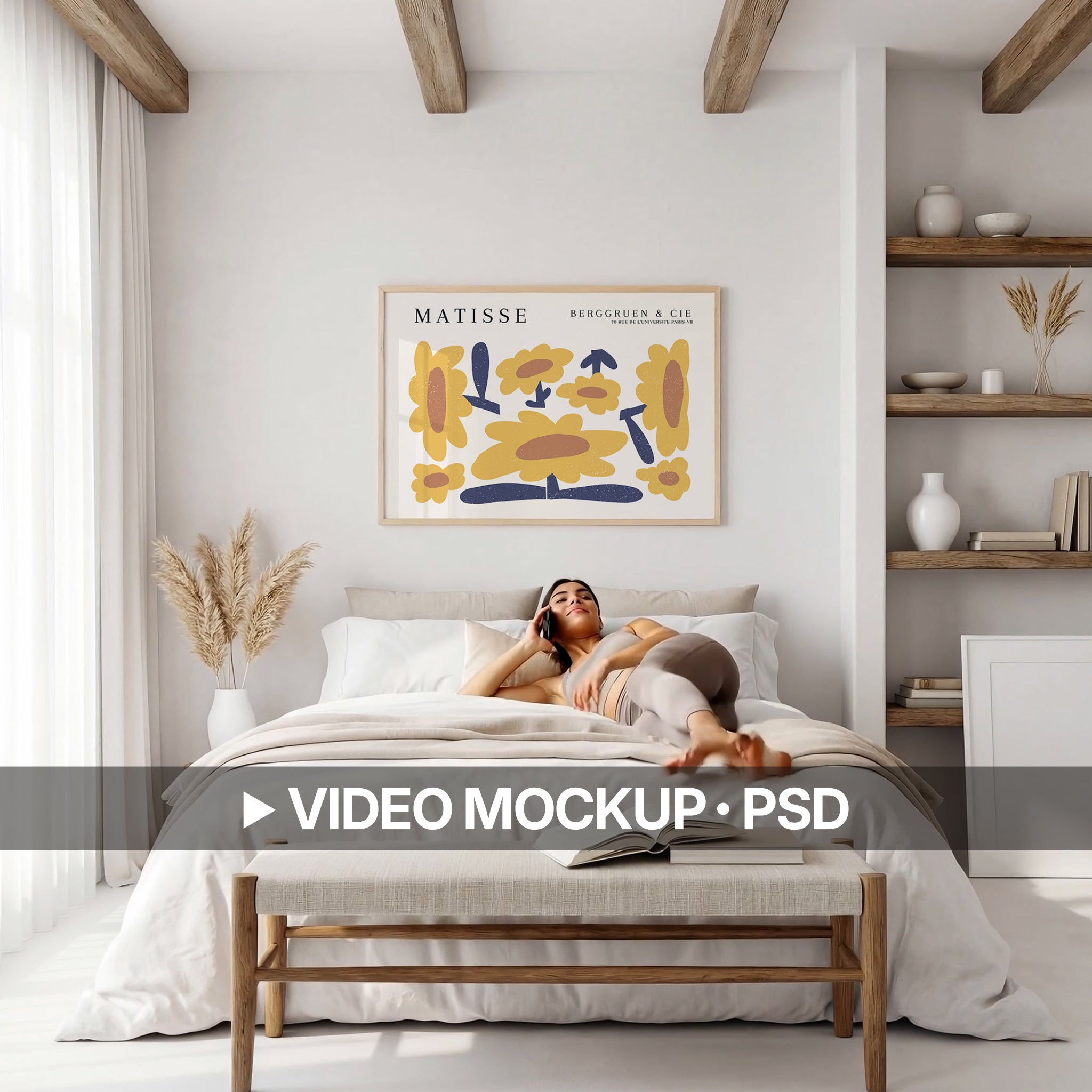 Rustic Bedroom Video Mockup