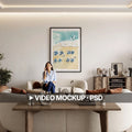 Organic Modern Living Room Video Mockup