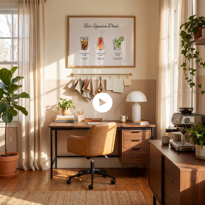 Contemporary Home Office Video Mockup