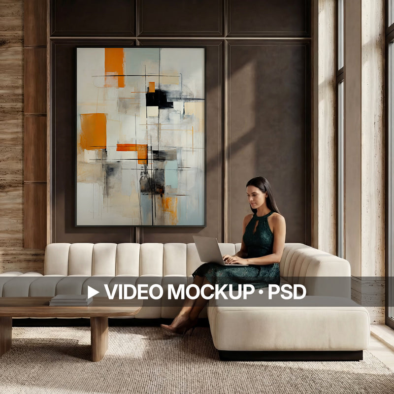Luxe Living Room Video Mockup