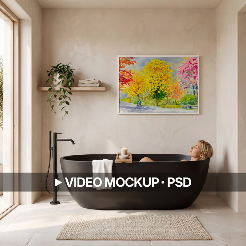 Organic Modern Bathroom Video Mockup