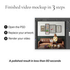 Contemporary Leather Sofa Video Mockup