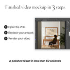Mid-Century Modern Home Office Video Mockup