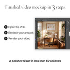 Contemporary Home Office Video Mockup