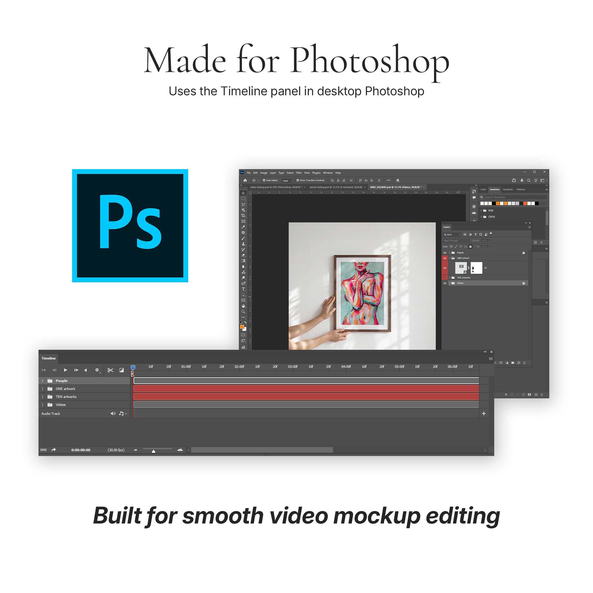 Minimalist Wall Video Mockup