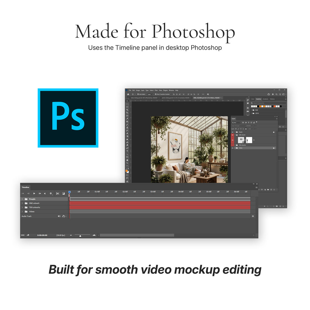 Greenhouse Living Room Video Mockup