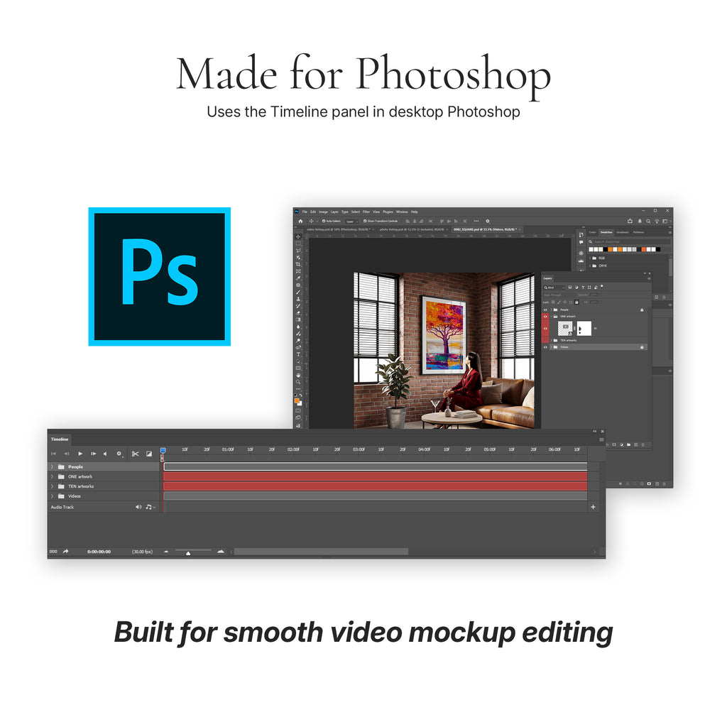 Industrial Loft Living Room Video Mockup