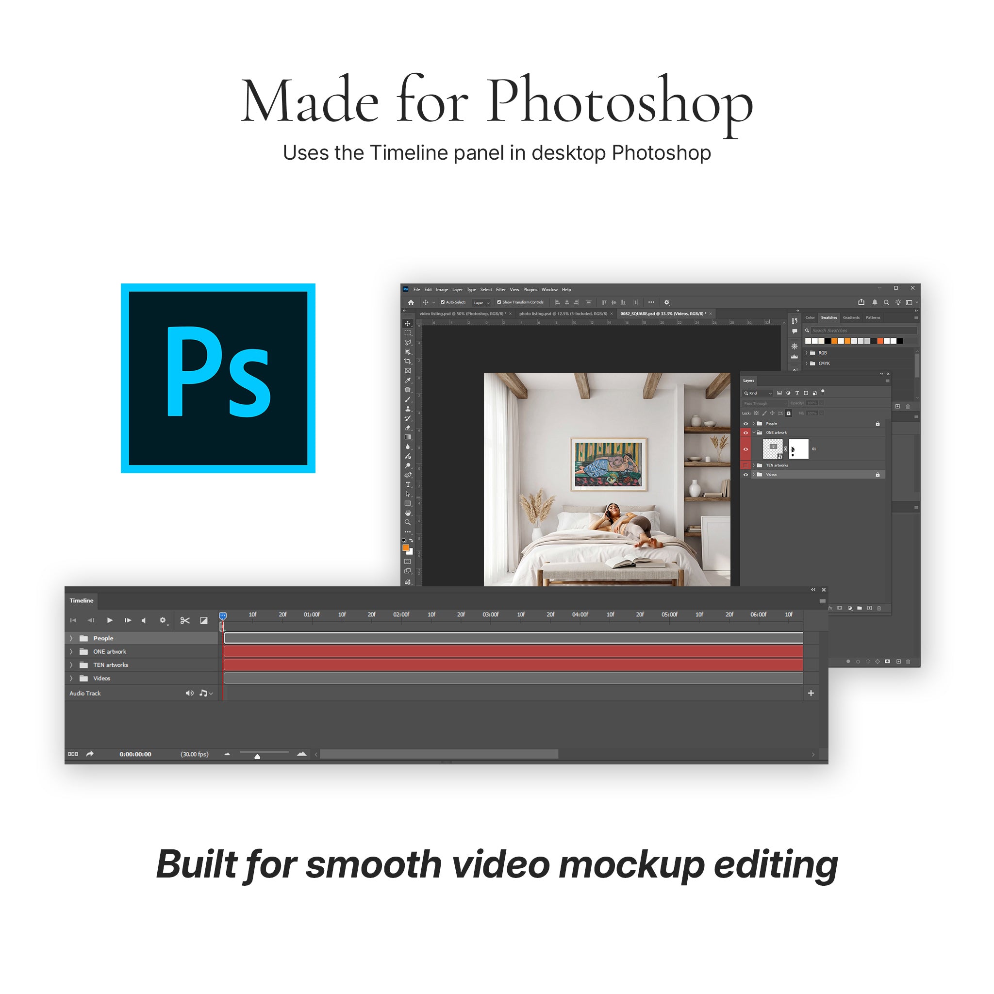 Rustic Bedroom Video Mockup