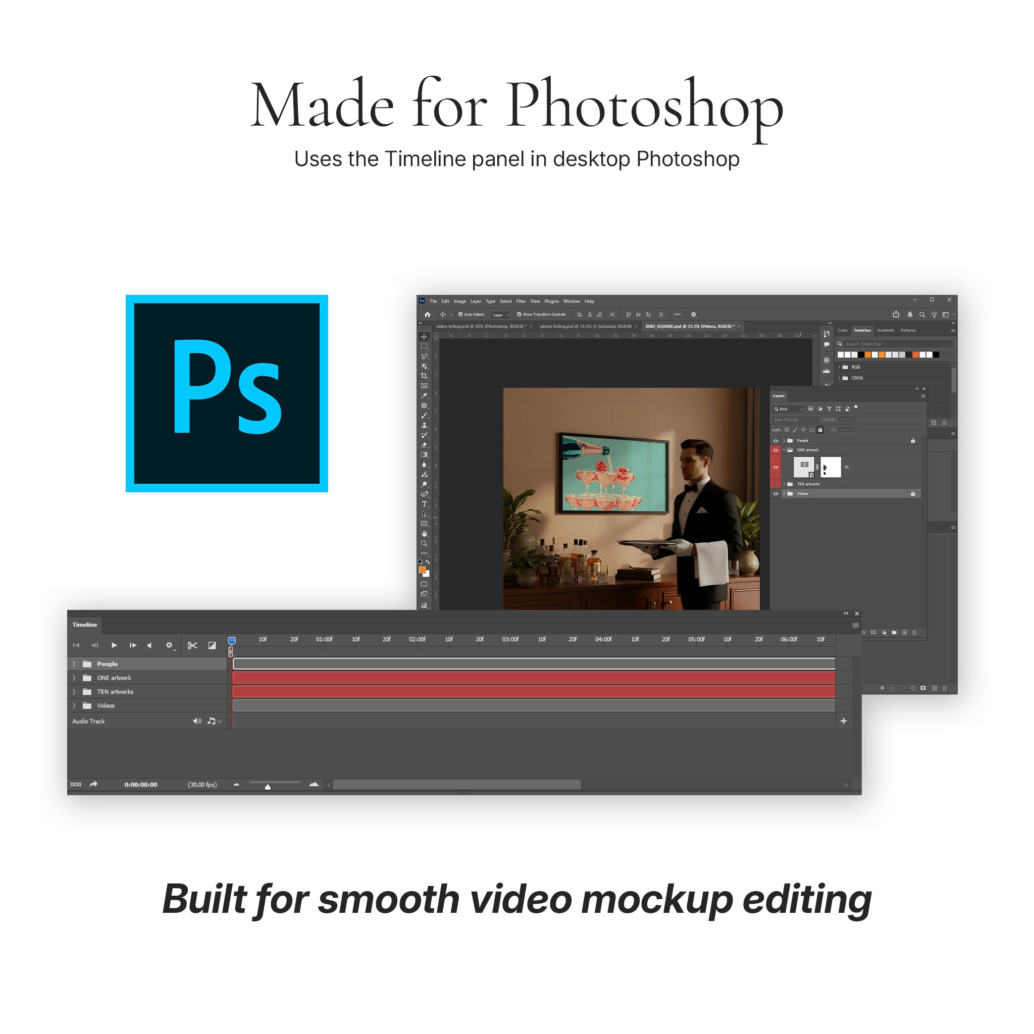 Traditional Restaurant Bar Video Mockup