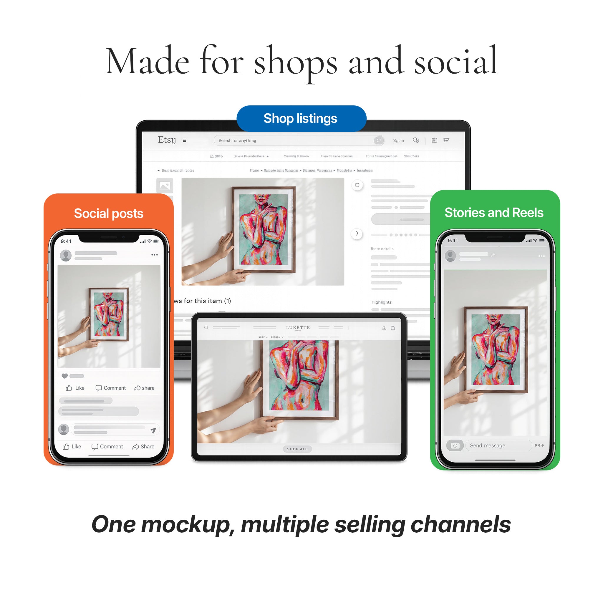 Minimalist Wall Video Mockup