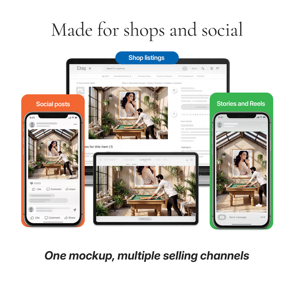 Rustic Game Room Video Mockup