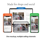 Calm City Sidewalk Video Mockup