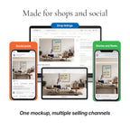 Organic Modern Living Room Video Mockup